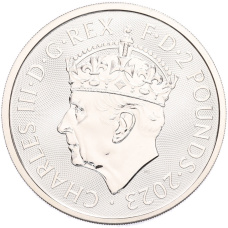 Монета 2 фунта 2023 года Великобритания «Британия» (Портрет Карла III с короной) (реверс)