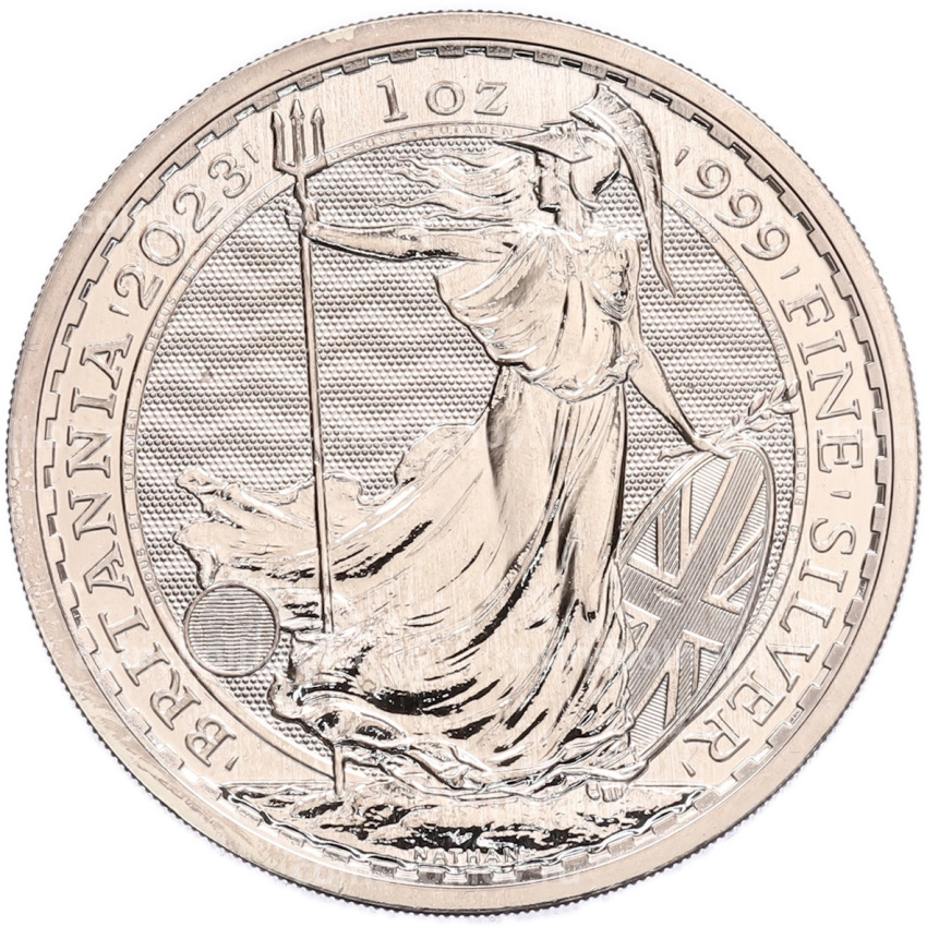 Монета 2 фунта 2023 года Великобритания «Британия» (Портрет Карла III с короной)