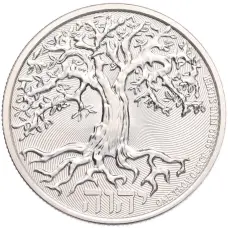 Монета 2 доллара 2023 года Ниуэ «Дерево жизни» (аверс)
