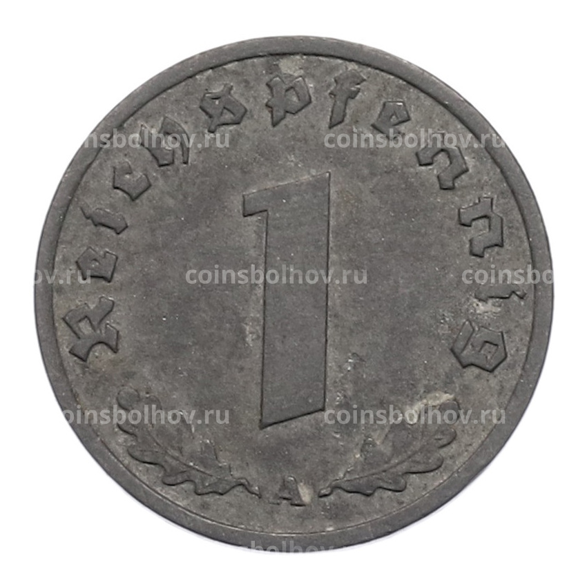 Монета 1 рейхспфенниг 1942 года A Германия (вид 2)
