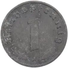 Монета 1 рейхспфенниг 1942 года A Германия (реверс)