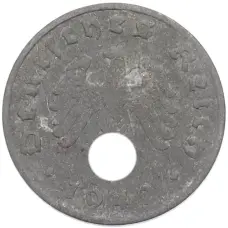 Монета 1 рейхспфенниг 1942 года A Германия (аверс)