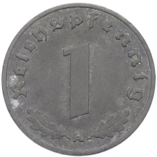 Монета 1 рейхспфенниг 1942 года A Германия (реверс)