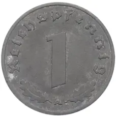 Монета 1 рейхспфенниг 1942 года A Германия (реверс)