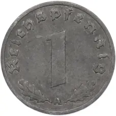 Монета 1 рейхспфенниг 1942 года A Германия (реверс)