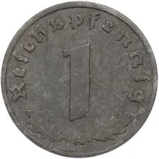 Монета 1 рейхспфенниг 1942 года A Германия (реверс)