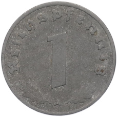 Монета 1 рейхспфенниг 1942 года A Германия (реверс)