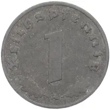 Монета 1 рейхспфенниг 1942 года A Германия (реверс)