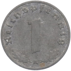 Монета 1 рейхспфенниг 1942 года A Германия (реверс)