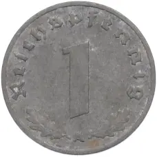 Монета 1 рейхспфенниг 1942 года A Германия (реверс)