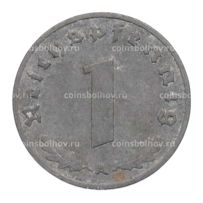 Монета 1 рейхспфенниг 1942 года A Германия (вид 2)