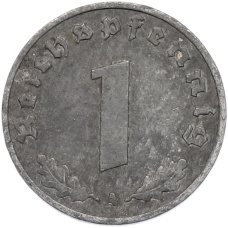 Монета 1 рейхспфенниг 1942 года A Германия (реверс)