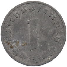 Монета 1 рейхспфенниг 1942 года A Германия (реверс)