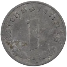 Монета 1 рейхспфенниг 1942 года A Германия (реверс)