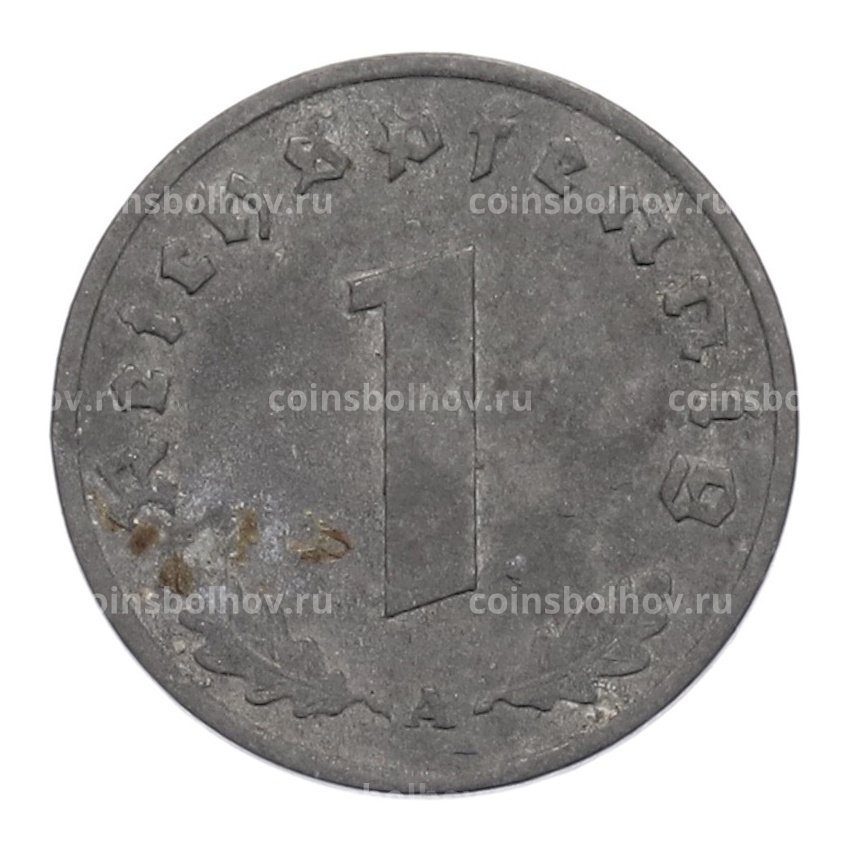 Монета 1 рейхспфенниг 1942 года A Германия (вид 2)