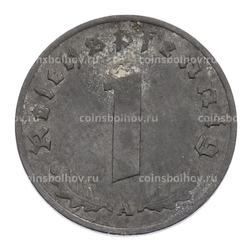 Монета 1 рейхспфенниг 1942 года A Германия (вид 2)
