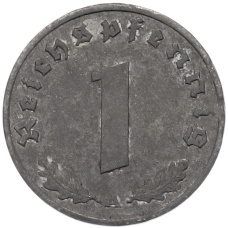 Монета 1 рейхспфенниг 1942 года A Германия (реверс)