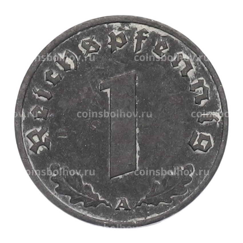 Монета 1 рейхспфенниг 1942 года A Германия (вид 2)