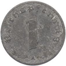 Монета 1 рейхспфенниг 1942 года A Германия (реверс)