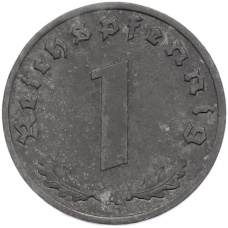 Монета 1 рейхспфенниг 1942 года A Германия (реверс)