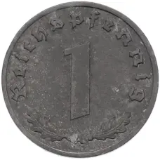 Монета 1 рейхспфенниг 1942 года A Германия (реверс)