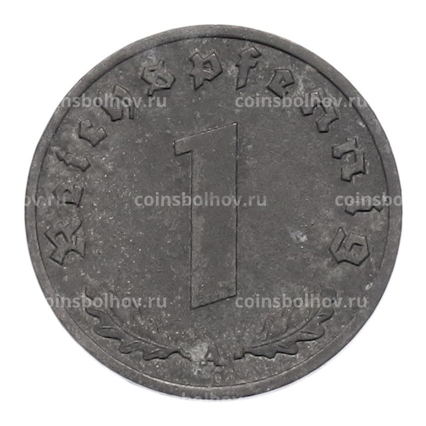 Монета 1 рейхспфенниг 1942 года A Германия (вид 2)