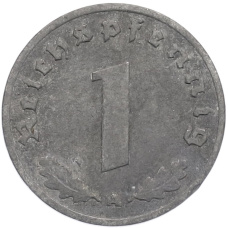 Монета 1 рейхспфенниг 1942 года A Германия (реверс)