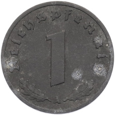 Монета 1 рейхспфенниг 1942 года A Германия (реверс)