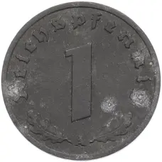 Монета 1 рейхспфенниг 1942 года A Германия (реверс)