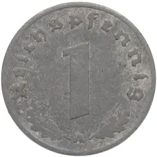 Монета 1 рейхспфенниг 1942 года A Германия (реверс)