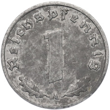 Монета 1 рейхспфенниг 1942 года A Германия (реверс)