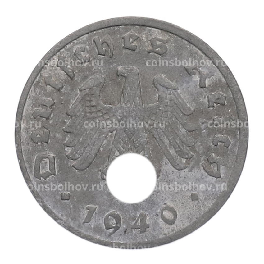 Монета 1 рейхспфенниг 1940 года A Германия