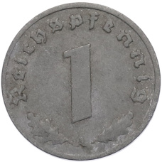 Монета 1 рейхспфенниг 1940 года A Германия (реверс)