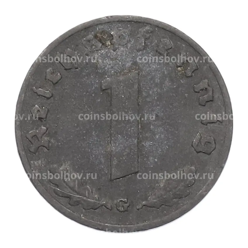 Монета 1 рейхспфенниг 1942 года G Германия (вид 2)
