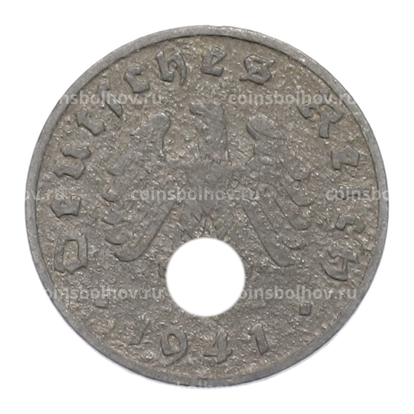 Монета 1 рейхспфенниг 1941 года A Германия
