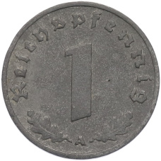 Монета 1 рейхспфенниг 1941 года A Германия (реверс)