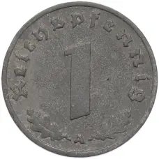 Монета 1 рейхспфенниг 1941 года A Германия (реверс)