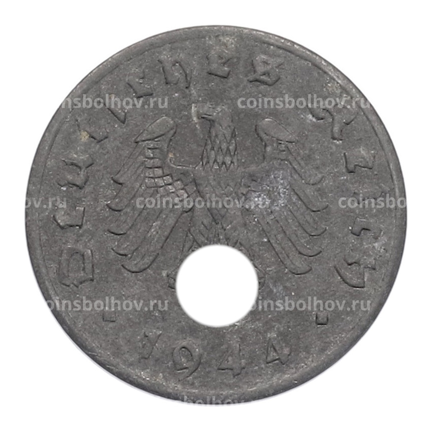 Монета 1 рейхспфенниг 1944 года A Германия