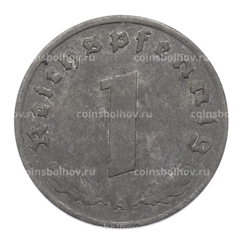 Монета 1 рейхспфенниг 1944 года A Германия (вид 2)