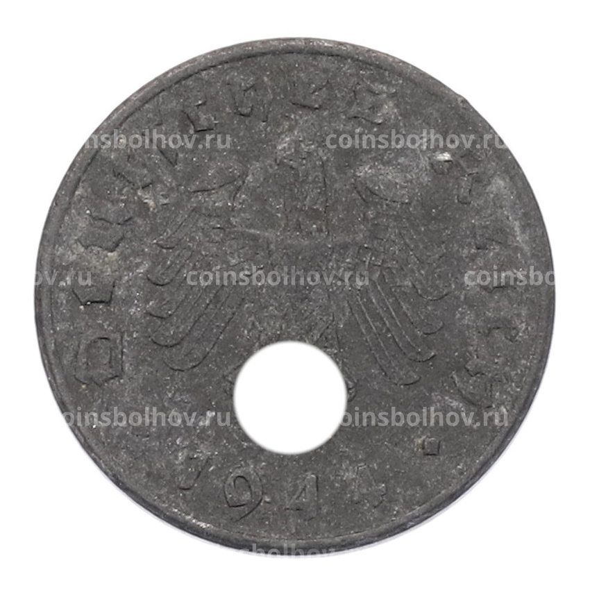 Монета 1 рейхспфенниг 1944 года A Германия