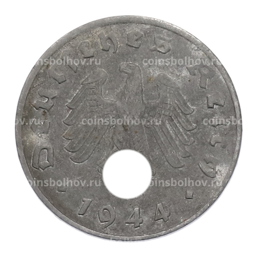 Монета 1 рейхспфенниг 1944 года A Германия