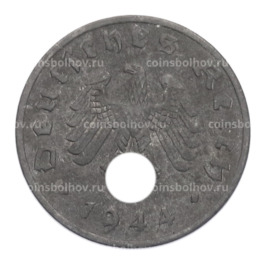 Монета 1 рейхспфенниг 1944 года A Германия