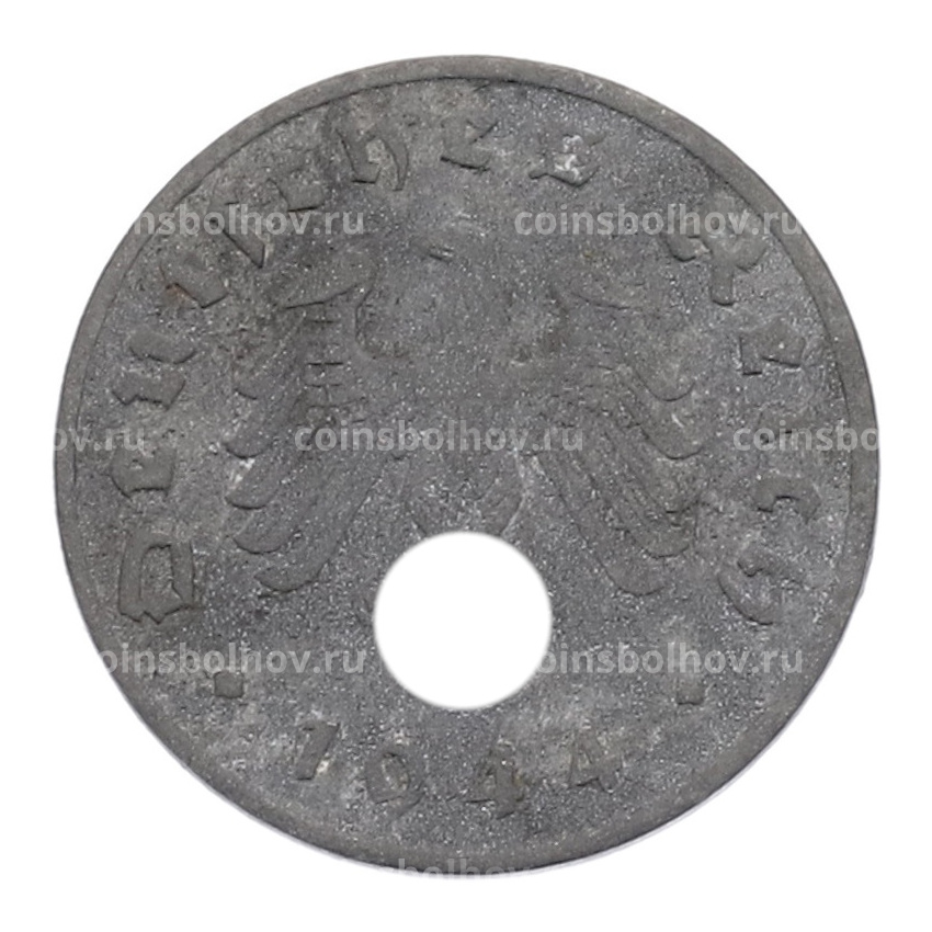 Монета 1 рейхспфенниг 1944 года A Германия