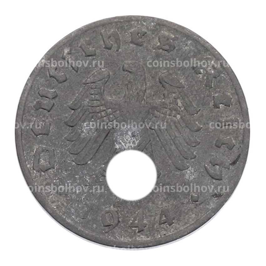 Монета 1 рейхспфенниг 1944 года A Германия