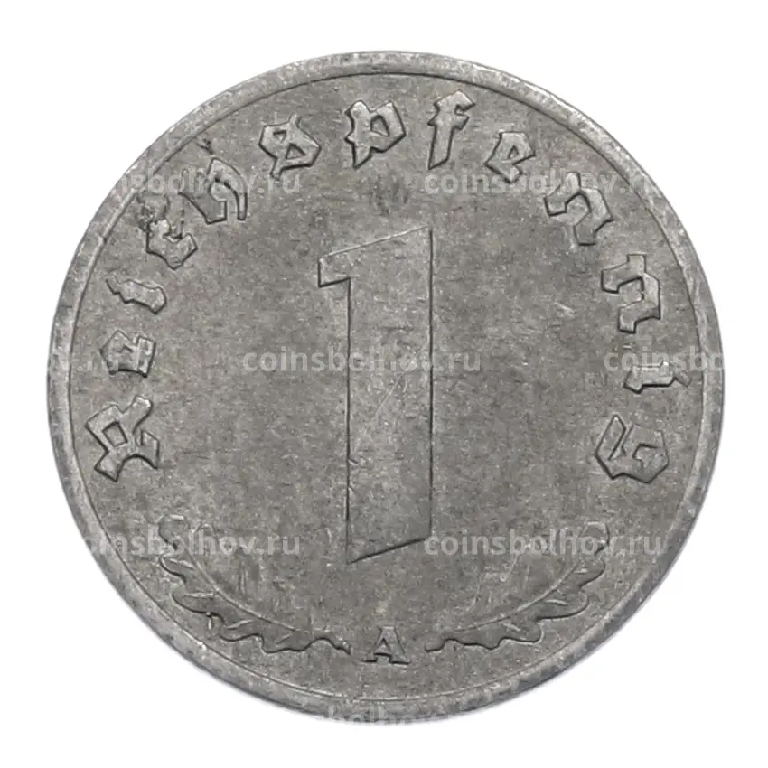 Монета 1 рейхспфенниг 1944 года A Германия (вид 2)