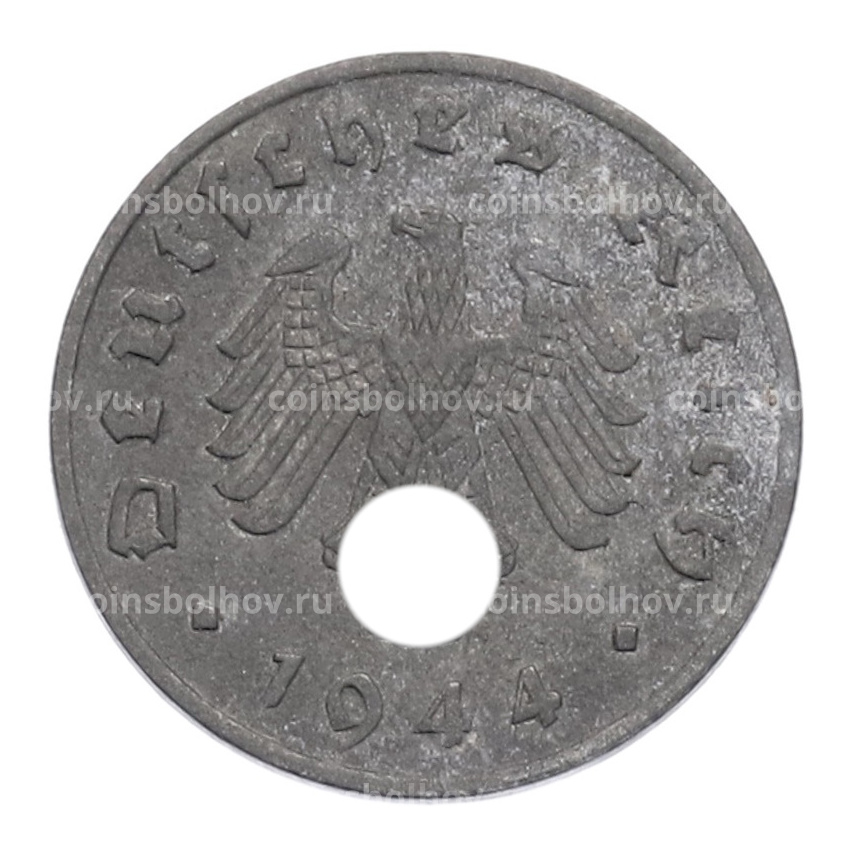 Монета 1 рейхспфенниг 1944 года A Германия