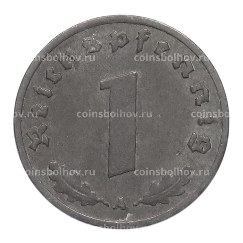 Монета 1 рейхспфенниг 1943 года A Германия (вид 2)