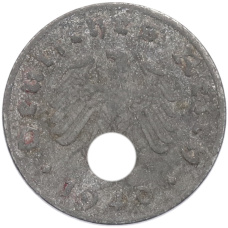 Монета 1 рейхспфенниг 1940 года G Германия (аверс)