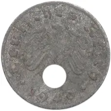 Монета 1 рейхспфенниг 1940 года G Германия (аверс)