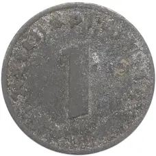 Монета 1 рейхспфенниг 1940 года G Германия (реверс)